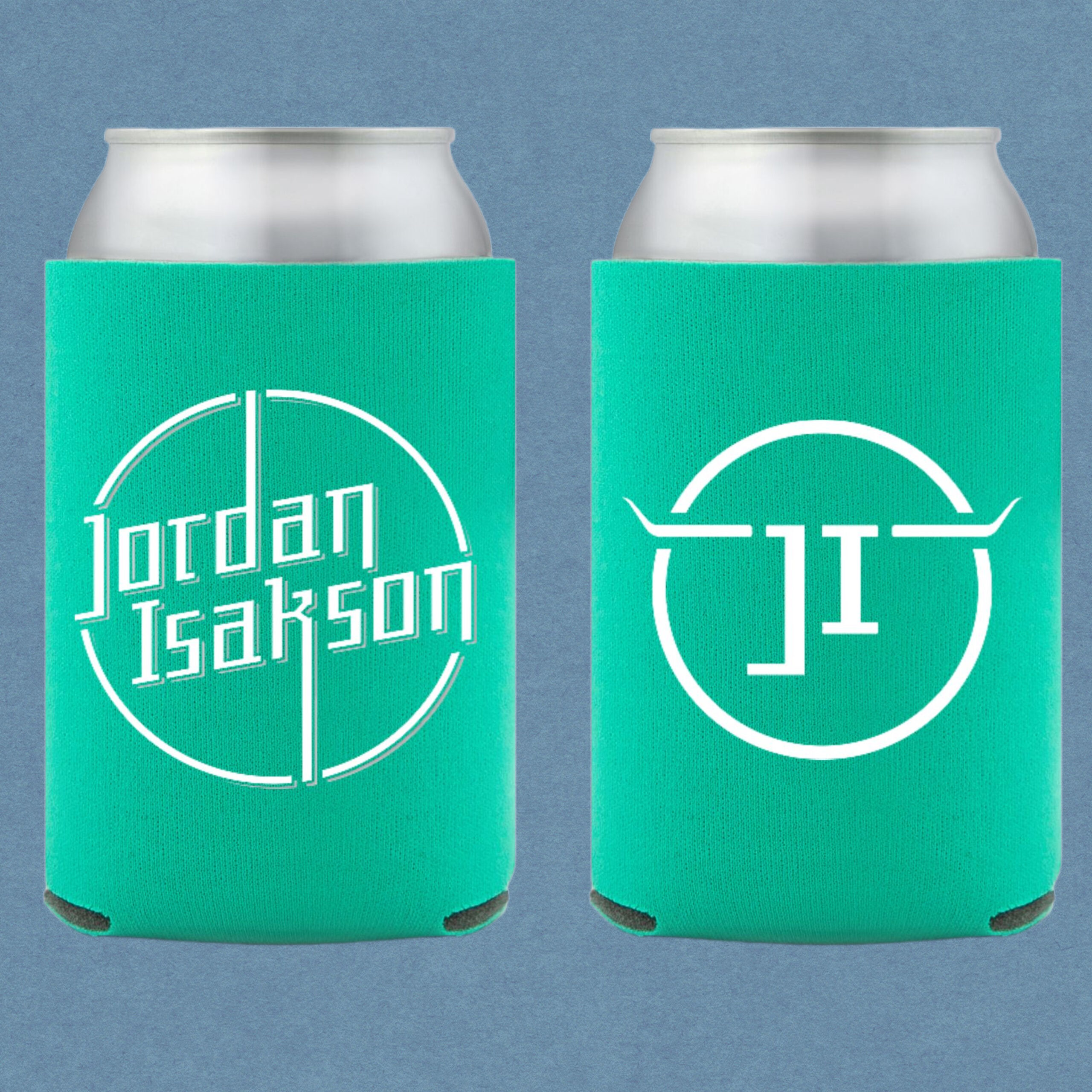 Jordan Isakson Logo Koozie (Emerald)
