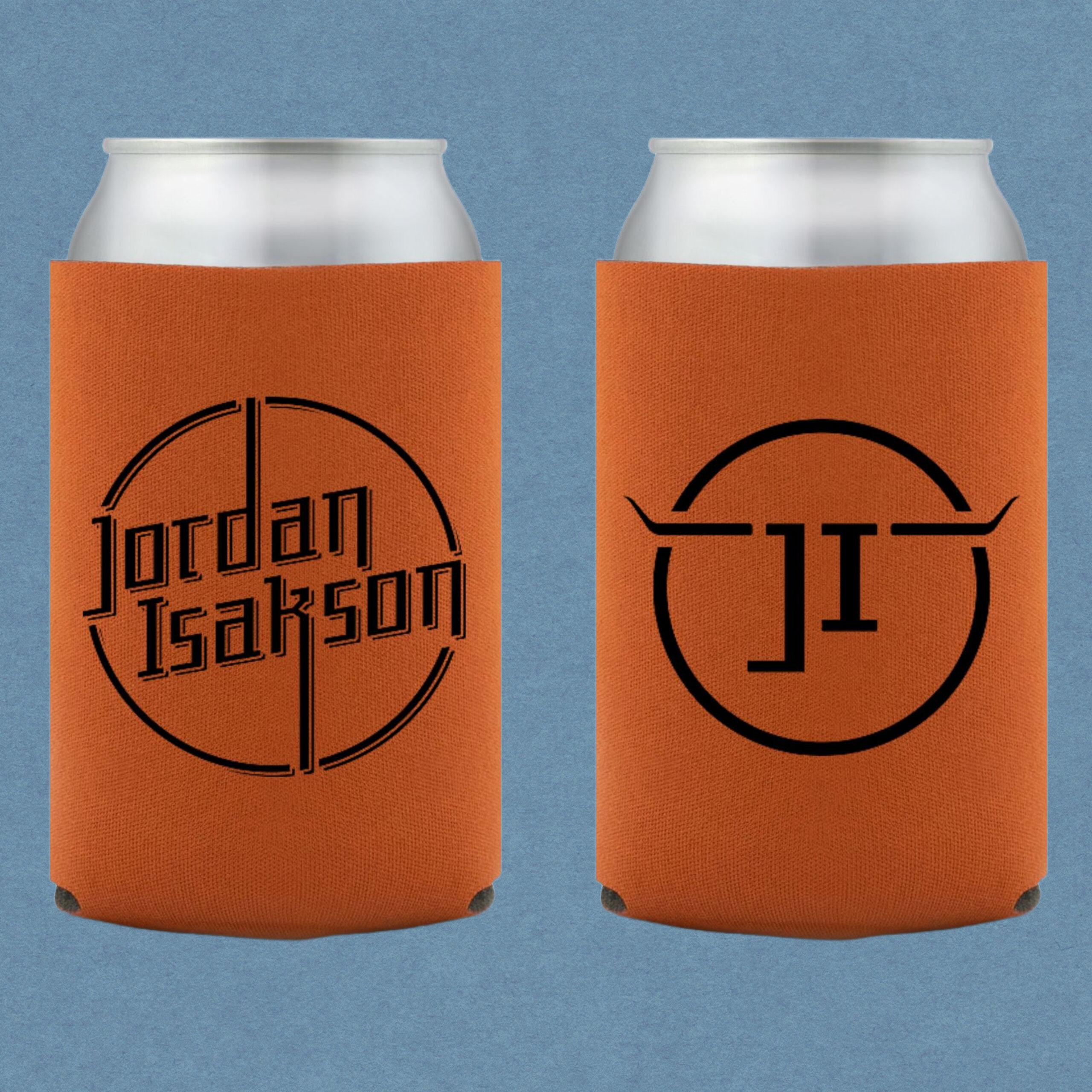 Jordan Isakson Logo Koozie (Texas Orange)